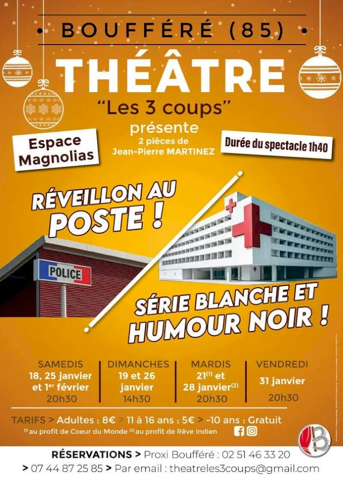 Théâtre les 3 Coups à Boufféré vendée 85